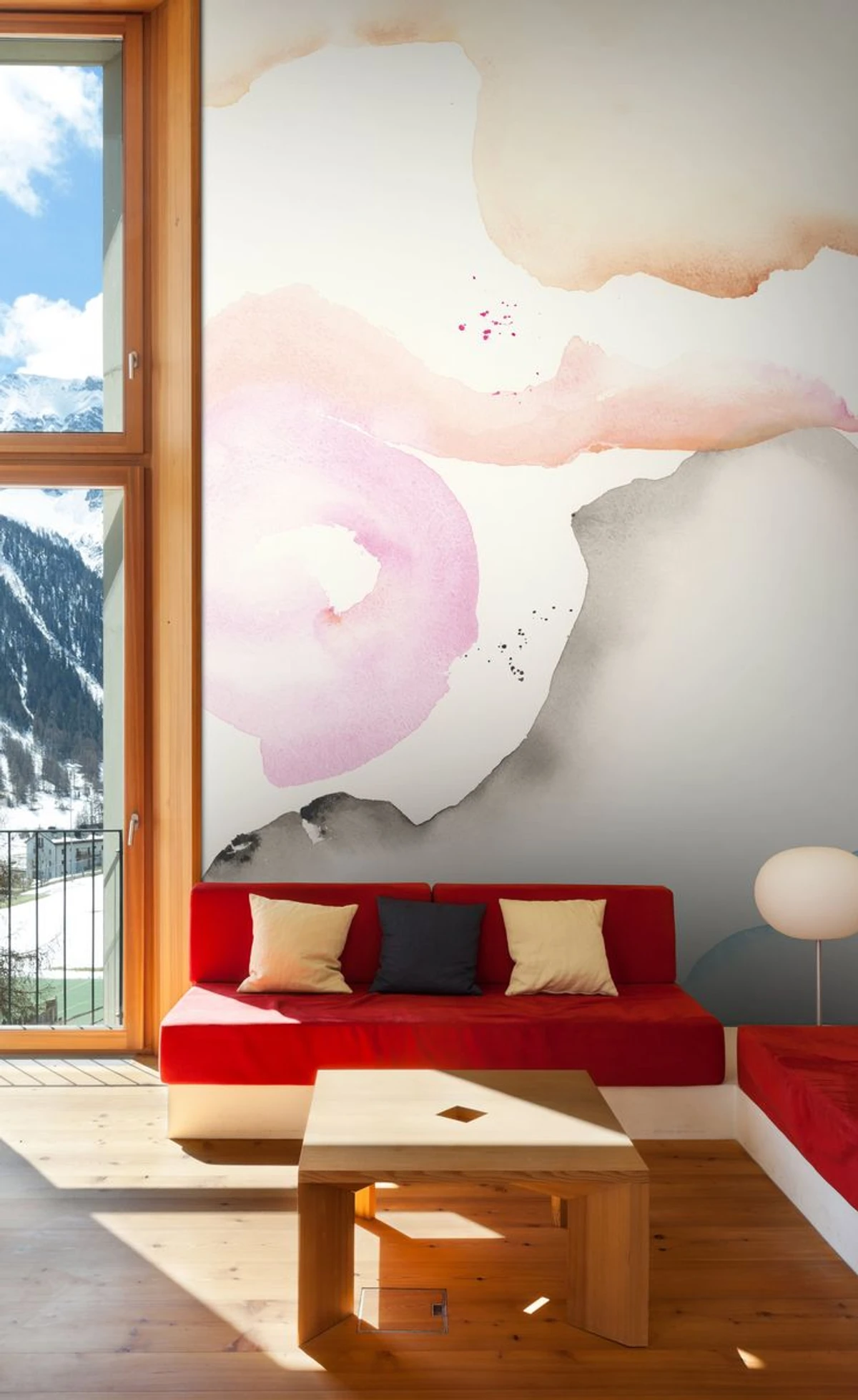 Pastel Shapes with Gray